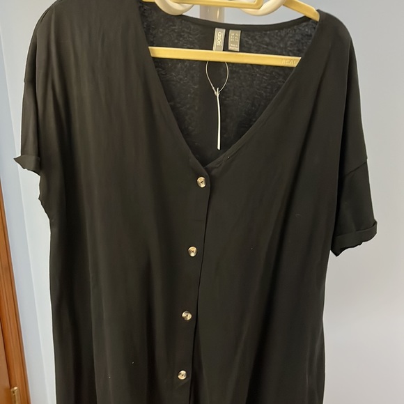 ASOS V-neck Button Dress - Picture 3 of 4